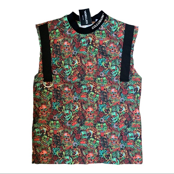 Collusion : tattoo print shirt - Picture 1 of 13